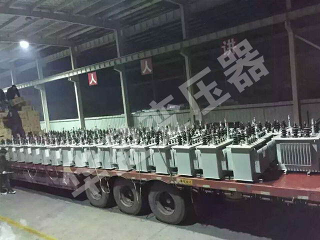 黄山非晶合金变压器发货现场